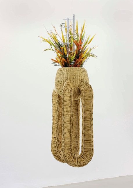 haegue yang, the intermediate - antenna basket on rings, 2017