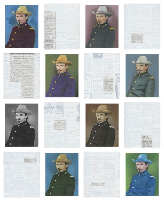 george w. rollins, 2015

hand-colored silver gelatin photographs on fiber base paper; risograph prints with a silk-screen coat on paper

64.2 x 56.3 in.