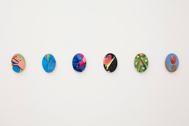 &amp;iexcl;arroz! 1, 2, 3, 4, 5 &amp;amp; 6, 2021; oil on canvas, 22 x 30 cm (8.66 x 11.81 in.) each