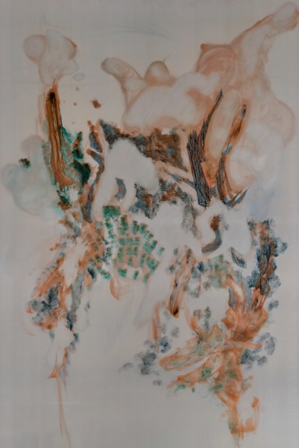 WangShui, Qualia I, 2024
Ink on aluminum in oak frame