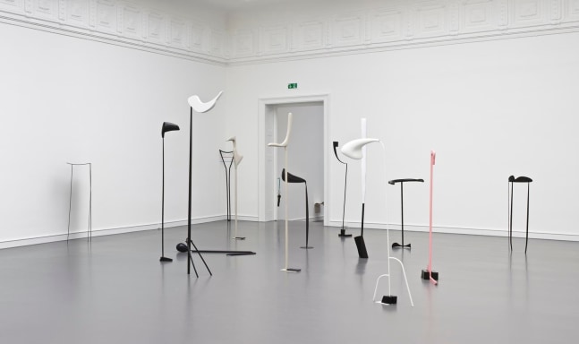 klassentreffen (class reunion), 2008

colored cast rubber, painted metal, colored epoxy resin

variable&amp;nbsp;dimensions&amp;nbsp;

&amp;nbsp;