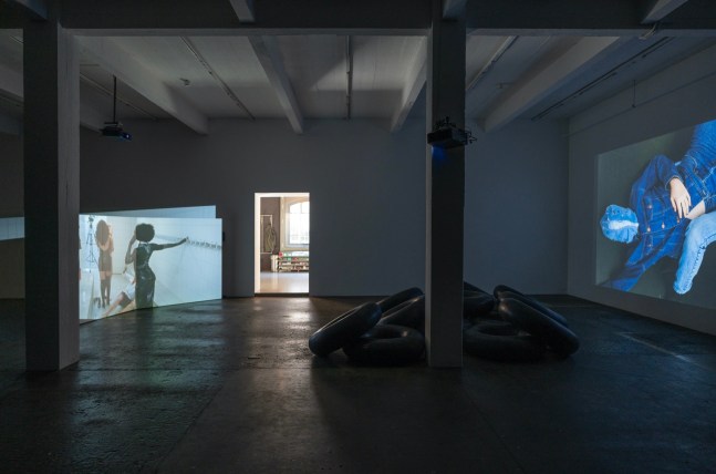 installation view notebook: mermaid porn, 2023, kunst halle sankt gallen. photo: e. sommer