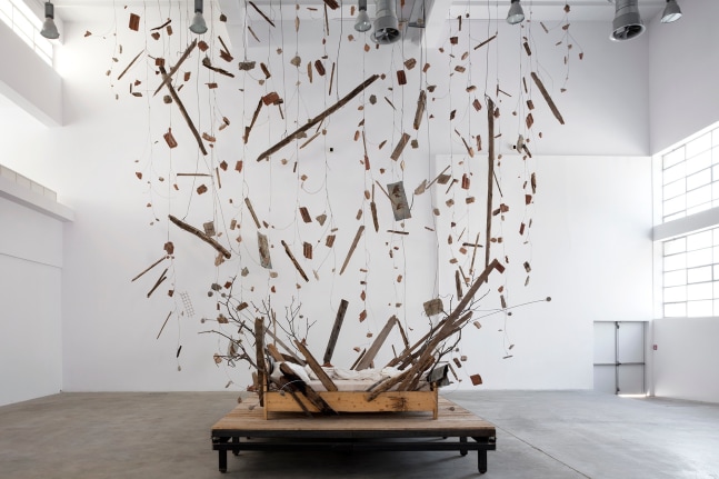 dreaming on, fast asleep, your face came to my mind. when i opened my eyes, it was nowhere to be found., 2018

ladrillos, madera, vidrio y metal de la antigua casa de cultura en runik, metal, arcilla, resina, textiles

dimensiones variables