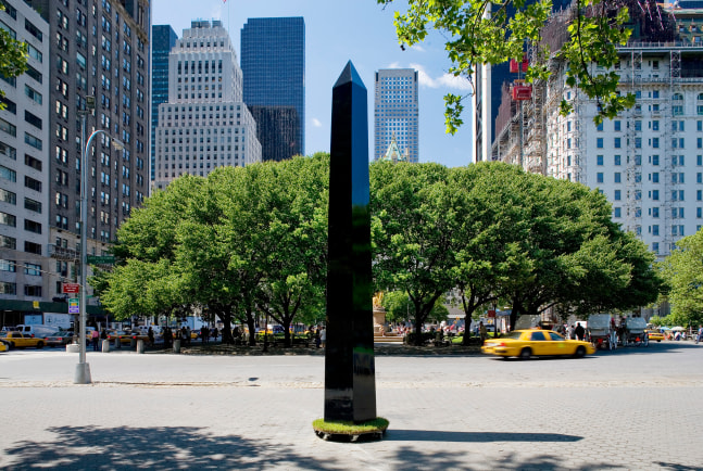 transportable obelisk, 2004

cast fiberglass obelisk with metal base with wheels

236.22 x 23.62 x 23.62 in.