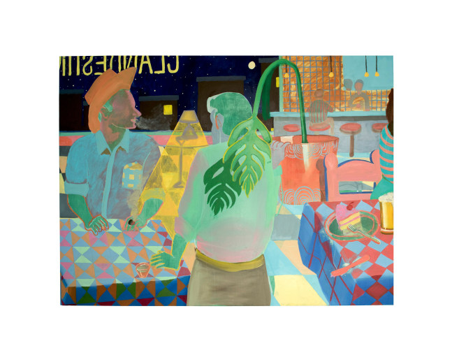 tonight is what is means to be young, 2017; oil on linen, 80 x 127 cm (31.5 x 50 in.)