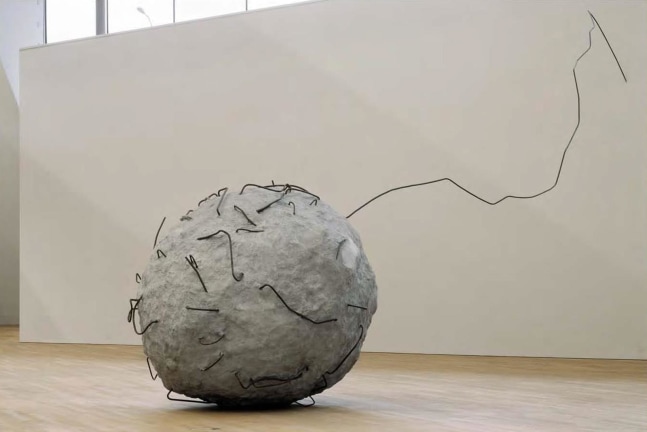 concrete ball, 2008

concrete and rebar

86.6 in.&amp;nbsp;diameter

&amp;nbsp;

&amp;nbsp;