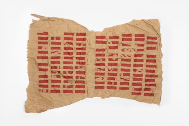 huipil, 2019
kraft paper and cement sack cuttouts
19.69 x 27.56 in.