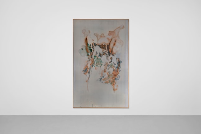 WangShui, Qualia I, 2024
Ink on aluminum in oak frame