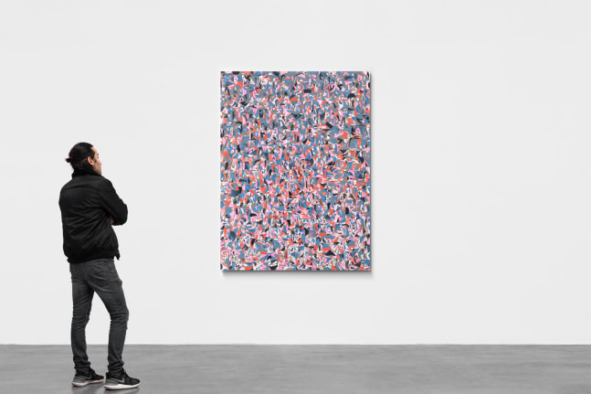 Carlos Amorales,&amp;nbsp;Fragmented Star 01,&amp;nbsp;2021
​Collage. Painted cardboard cutouts glued on linen