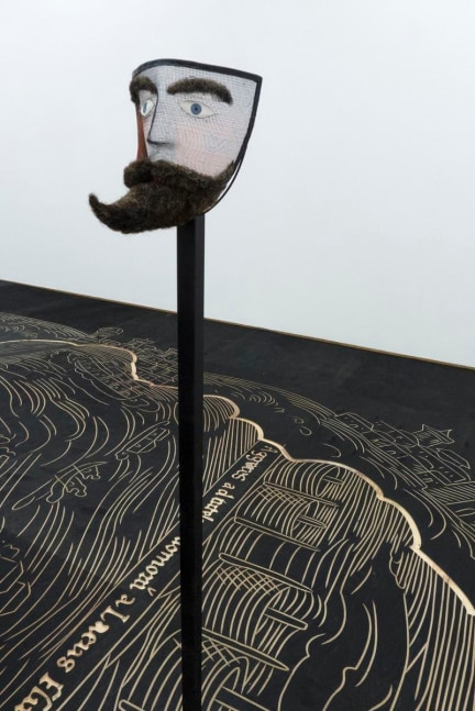 nuremberg map of tenochtitlan, 2013
woodcut with a cnc router
590.5&amp;nbsp; x 374.01 in

&amp;nbsp;

&amp;nbsp;