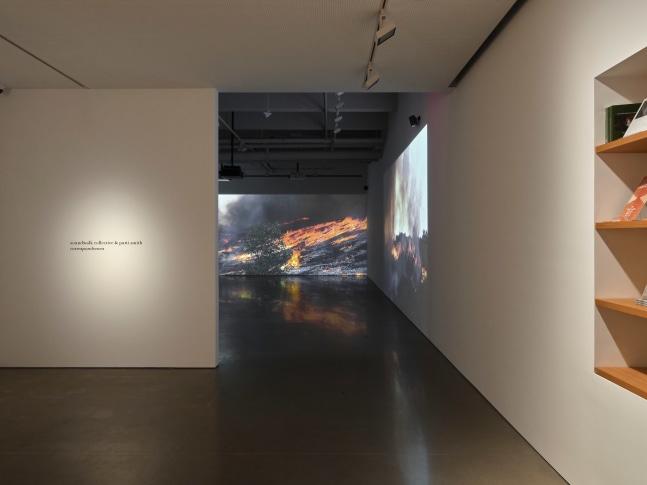 installation view soundwalk collective &amp;amp; patti smith: correspondences, kurimanzutto new york, 2025. photo: zach hyman