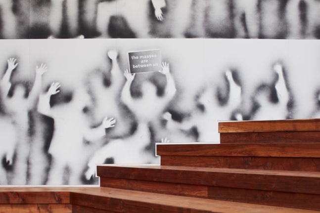 ghost demonstration&amp;nbsp;(detail), 2019

acrylic on wooden panel

300 x 720 in.&amp;nbsp;installed