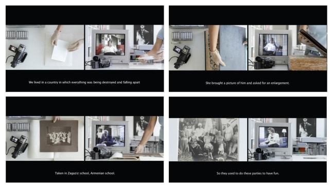 on photography, people and modern times, 2012
2 channel hd video projection
42&amp;nbsp;min

&amp;nbsp;

&amp;nbsp;