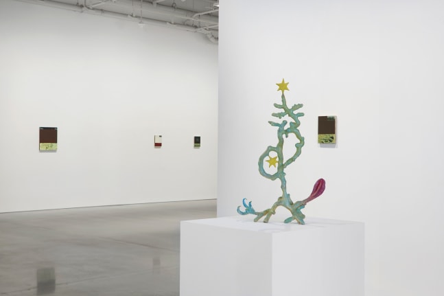 installation view a door left ajar: diambe, michael ho &amp;amp; thiago hattnher, kurimanzutto new york, 2025.&amp;nbsp;photo: deheurle photography