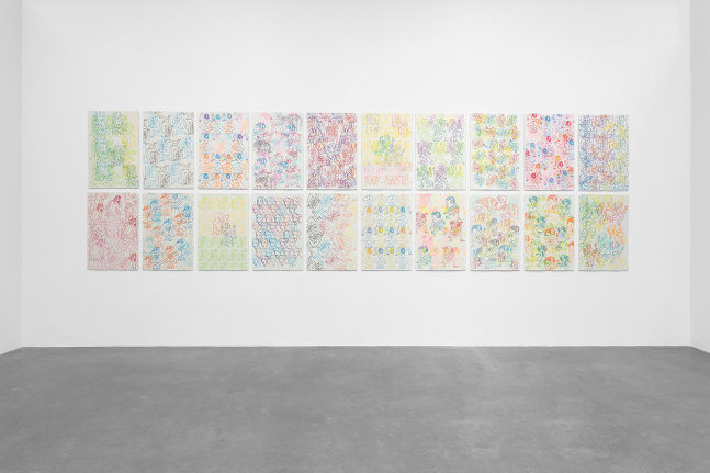 carlos amorales, orgy or narcissus, kurimanzutto, mexico city, 2020