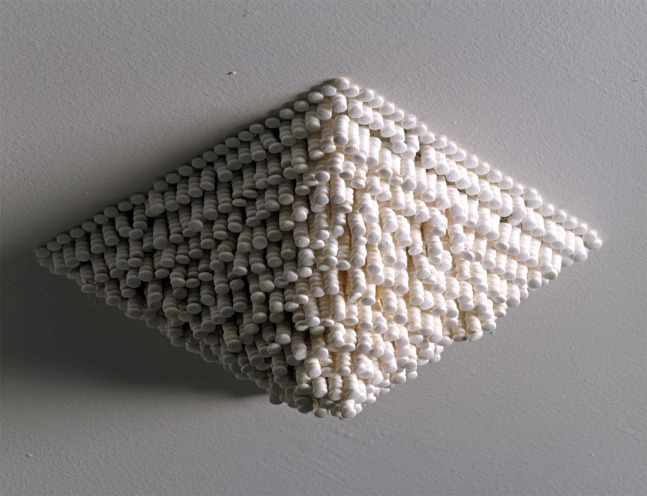 irremediable cefalea piramidal, 1995

7,000 tabletas de aspirina, pegamento, alambre

35 x 40 x 40 cm

&amp;nbsp;

&amp;nbsp;