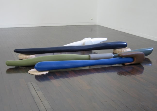 damenrad / side saddle, 2009

colored epoxy resin, basket, plastic sheath

&amp;nbsp;

90.6 x 15.7 x 11.8 in.

&amp;nbsp;