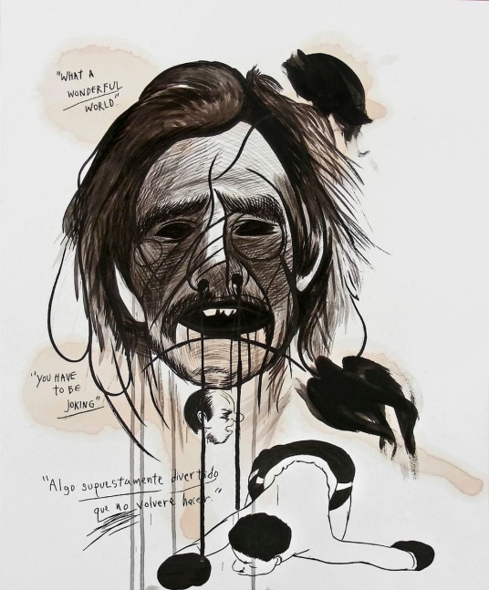 sin t&amp;iacute;tulo (what a wonderful world, de la serie sanson blind), 2009

tinta china sobre papel

57.8 x 48 cm

&amp;nbsp;

&amp;nbsp;