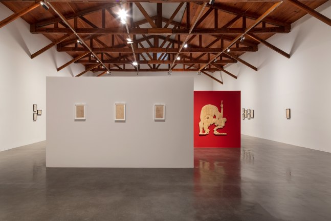 installation view of circo er&amp;oacute;tico. sergu&amp;eacute;i eisenstein: drawings, 2022, kurimanzutto, mexico city