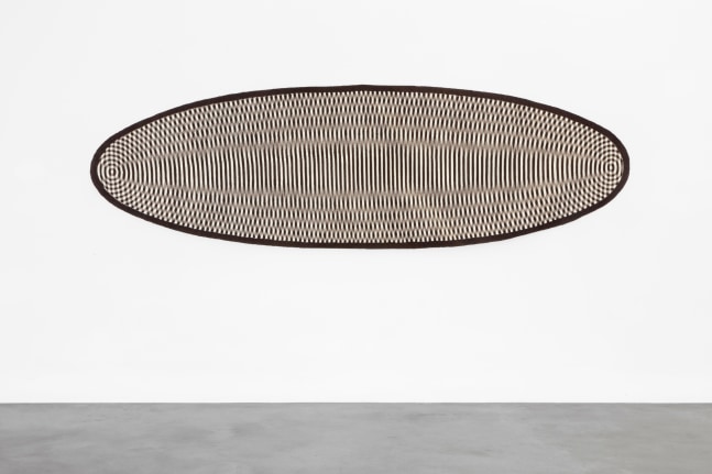 weaving, 2014

wool loomed using a foot treadle by rom&amp;aacute;n guti&amp;eacute;rrez, teotitl&amp;aacute;n del valle, oaxaca

137.01 x 43.31 in.