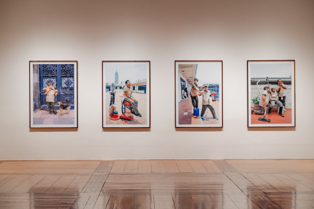 vista de instalaci&amp;oacute;n materia est&amp;eacute;tica disponible, museo de arte contempor&amp;aacute;neo de monterrey (marco), 2021