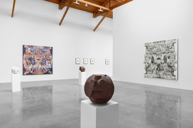 installation view of gabriel orozco, kurimanzutto mexico city, 2024. photo: gerardo landa