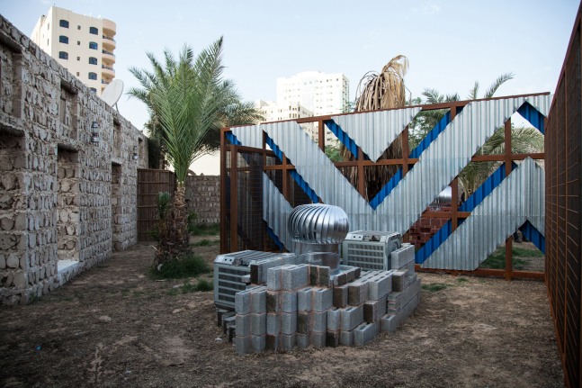 an opaque wind, 2015

site-specific installation

variable dimensions

installation view of the past, the present, the possible,&amp;nbsp;sharjah biennial 12, bait al aboudi, sharjah, united arab emirates, 2015
photo: deema shahin, 2015

&amp;nbsp;