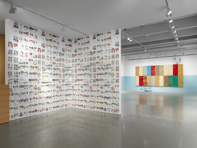 vista de instalaci&amp;oacute;n&amp;nbsp;petrit halilaj: abetare (noisy classroom), kurimanzutto nueva york, 2024. foto: dan bradica