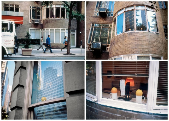 home run, 1993

naranjas

dimensiones variables

vistas de la instalaci&amp;oacute;n de projects 41: gabriel orozco,&amp;nbsp;museo de arte moderno, &amp;nbsp;nueva york, 1993

&amp;nbsp;