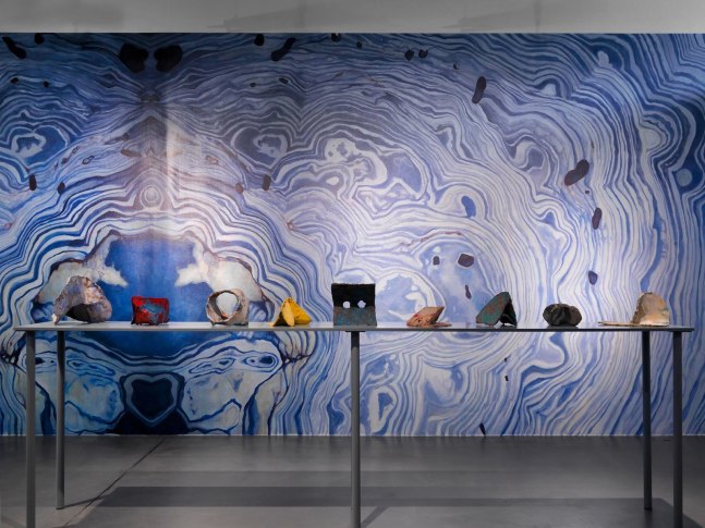 there are no spaces in words as people speak them, 2012
acrylic paint on wall
66.93 x 15.75 in

mathematical distortions, 2012
plaster, pigments, rabbit glue, aluminum
variable dimensions

&amp;nbsp;

&amp;nbsp;

&amp;nbsp;