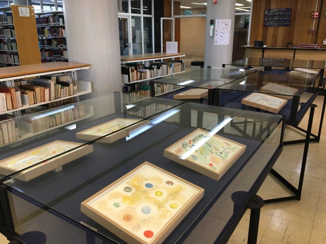 etel adnan, album &amp;agrave; dessins,&amp;nbsp;central library, universidad nacional aut&amp;oacute;noma de m&amp;eacute;xico, mexico city, 2017