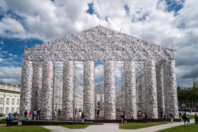 el parten&amp;oacute;n de los libros (the parthenon of books), 2017, in friedrichsplatz, kassel, as part of documenta 14, june 10 - september 17, 2017. &amp;copy; marta minuj&amp;iacute;n