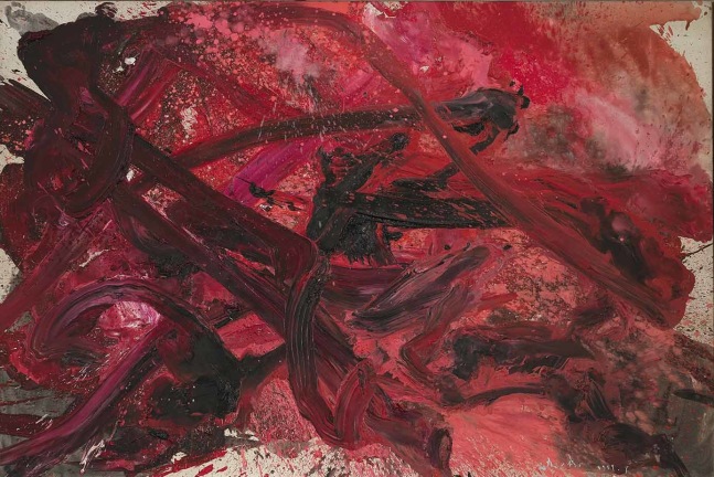 Kazuo Shiraga Untitled  1959 oil on canvas 71 3/4 x 107 inches (182.2 x 271.8 cm)  Private collection