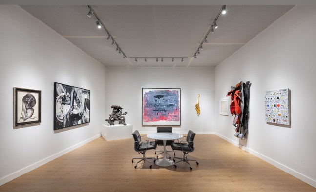 Installation views of TEFAF New York 2022, Booth 345 at The Park Avenue Armory. Photography by Dawn Blackman.