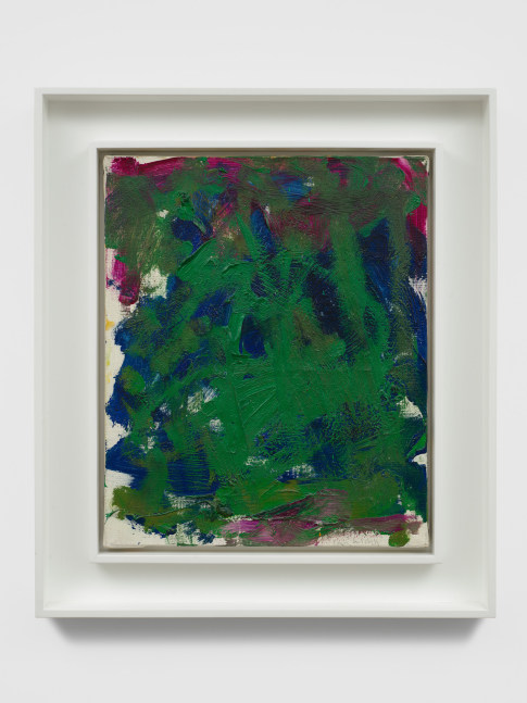 Joan Mitchell

Untitled&amp;nbsp;

1981-82&amp;nbsp;

oil on canvas&amp;nbsp;

18 x 14 3/4 inches (45.7 x 37.5 cm)