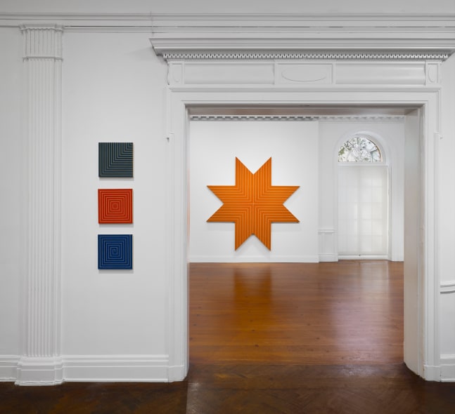 Installation view of&amp;nbsp;Homage to Frank Stella, at Mnuchin Gallery, September 18 &amp;ndash; December 14, 2024. Photography by Tom Powel Imaging.