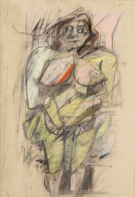 Willem de Kooning

Woman

1952

pastel and graphite on paper

24 1/4 x 16 1/8 inches (61.6 x 41 cm)

Glenstone Museum, Potomac, Maryland&amp;nbsp;