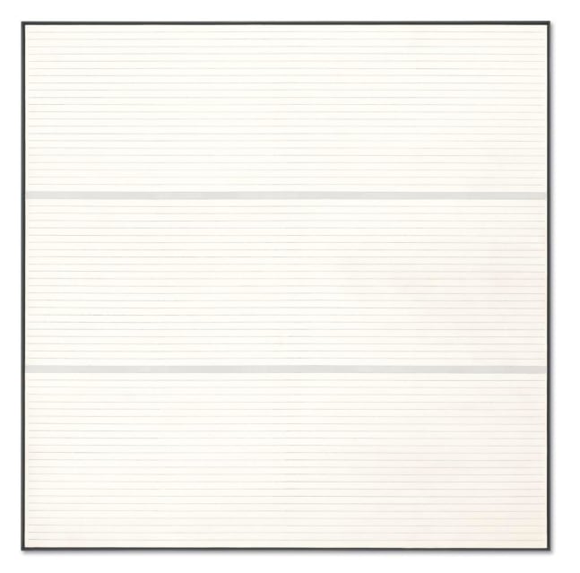 Agnes Martin
Untitled #9
1988
acrylic and graphite on canvas
72 x 72 inches (182.9 x 182.9 cm)
