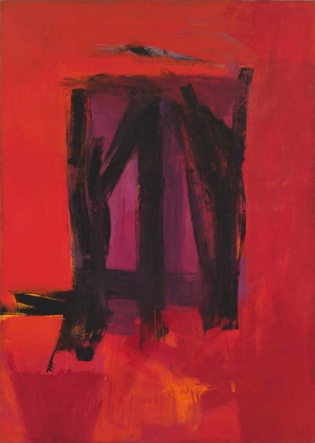Franz Kline Red Painting 1961 oil on canvas 109 13/16 x 78 1/8 inches (278.9 x 198.4 cm)  Whitney Museum of American Art, New York  Gift of the American Contemporary Art Foundation, Inc., Leonard A. Lauder, President