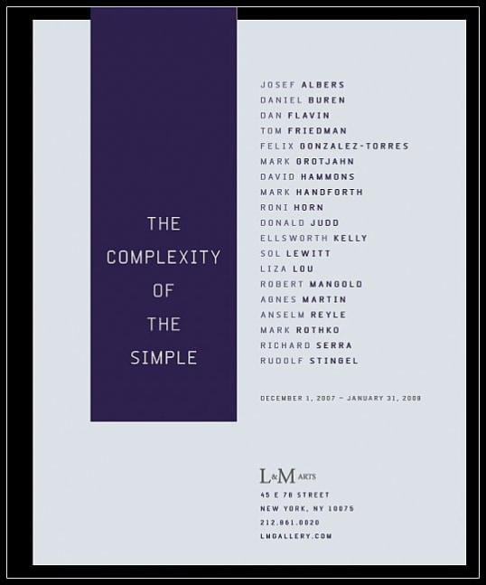 The Complexity of the Simple
