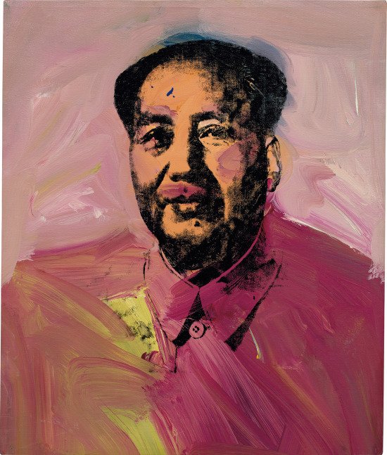 Andy Warhol

Mao

1973

acrylic and silkscreen ink on canvas

26 1/8 x 22 inches (66.4 x 55.9 cm)&amp;nbsp;