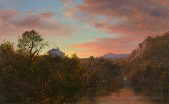 Frederic Edwin Church

Sunset

1860

oil on canvas

11 3/4 x 18 3/4 inches (29.8 x 47.6 cm)&amp;nbsp;