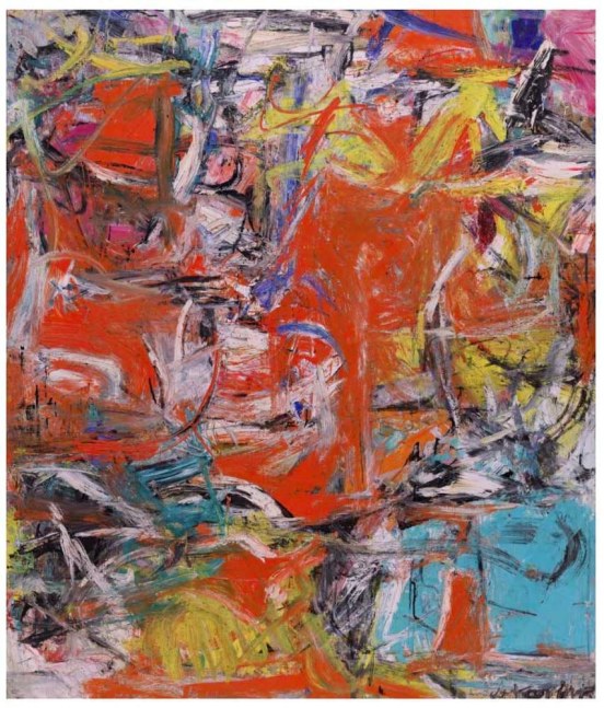Willem de Kooning Composition 1955 oil, enamel, and charcoal on canvas 79 1/8 x 69 1/8 inches (201 x 175.6 cm)  Solomon R. Guggenheim Museum, New York