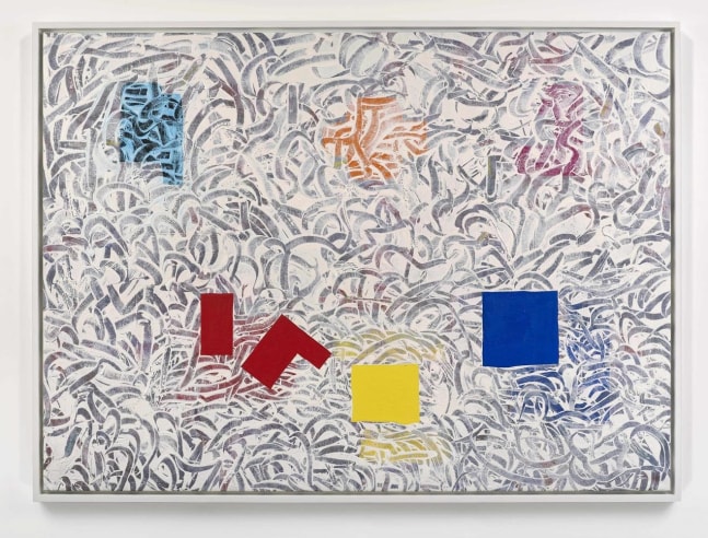 Jack Whitten

Barney&amp;#39;s Legacy II

1980

acrylic and paint collage on canvas 78 1/2 x 107 inches (199.4 x 271.8 cm)