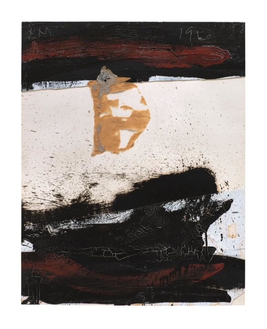 Robert Motherwell
Raging Collage
1960
oil and pasted paper on paper mounted on board
28 3/4 x 22 1/2 inches (73 x 57.2 cm)&amp;nbsp;