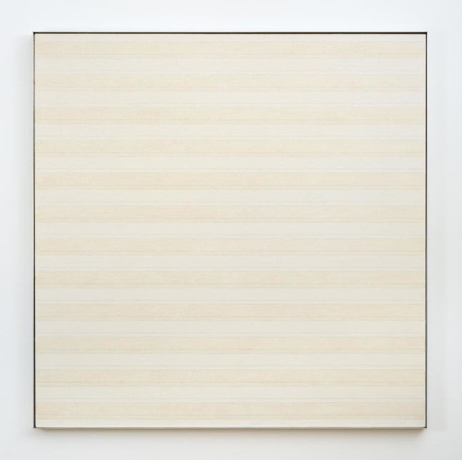 Agnes Martin
Desert
1985
oil and pencil on canvas
72 x 72 inches (182.9 x 182.9 cm)