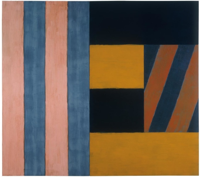 Sean Scully

Music

1986

oil on linen

96 x 108 1/8 x 3 3/4 inches (243.8 x

274.6 x 9.5 cm)