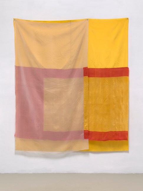 Mirage (Jammer)

1975

sewn fabric

82&amp;nbsp;&amp;frac12; x 70&amp;nbsp;⅛ inches (209.5 x 178 cm)

&amp;copy; 2022 The Robert Rauschenberg Foundation, Licensed by VAGA at Artists Rights Society (ARS), New York. Photo: Ron Amstutz, courtesy of The Robert Rauschenberg Foundation and Mnuchin Gallery, New York.
