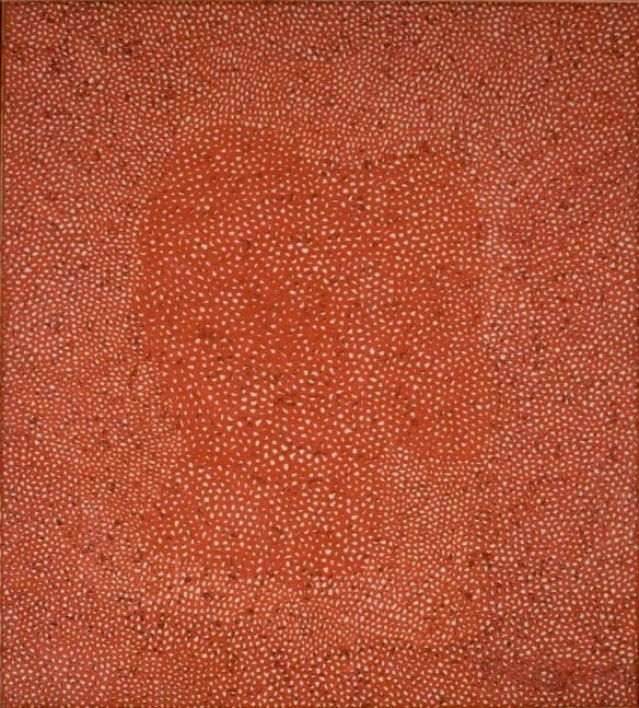 Yayoi Kusama No. Red A 1960 1960 oil on canvas 71 x 63 in. (180.3 x 160 cm)  Grey Art Gallery  New York University Art Collection  Gift of Silvia Pizitz