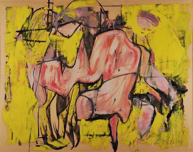 Willem de Kooning Red Torso circa 1948-49 oil on paper 18 x 23 1/4 inches (45.7 x 59.1 cm)